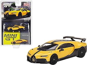 Amazon | MINI GT 1/64 ブガッティ シロン ピュアスポーツ イエロー